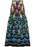 Mary Katrantzou Parakeet Jacquard Maxi Skirt - Multicolour