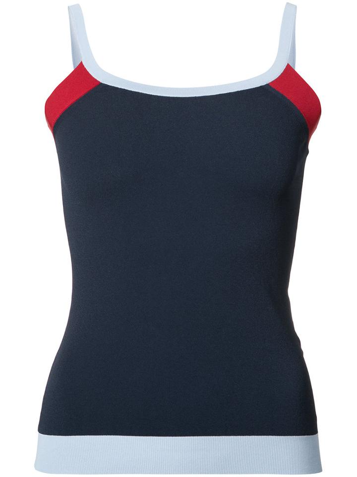 Versace - Sleeveless Top - Women - Polyamide/viscose - 40, Blue, Polyamide/viscose