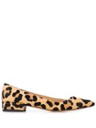 Francesco Russo Leopard Print Ballerina Shoes - Brown
