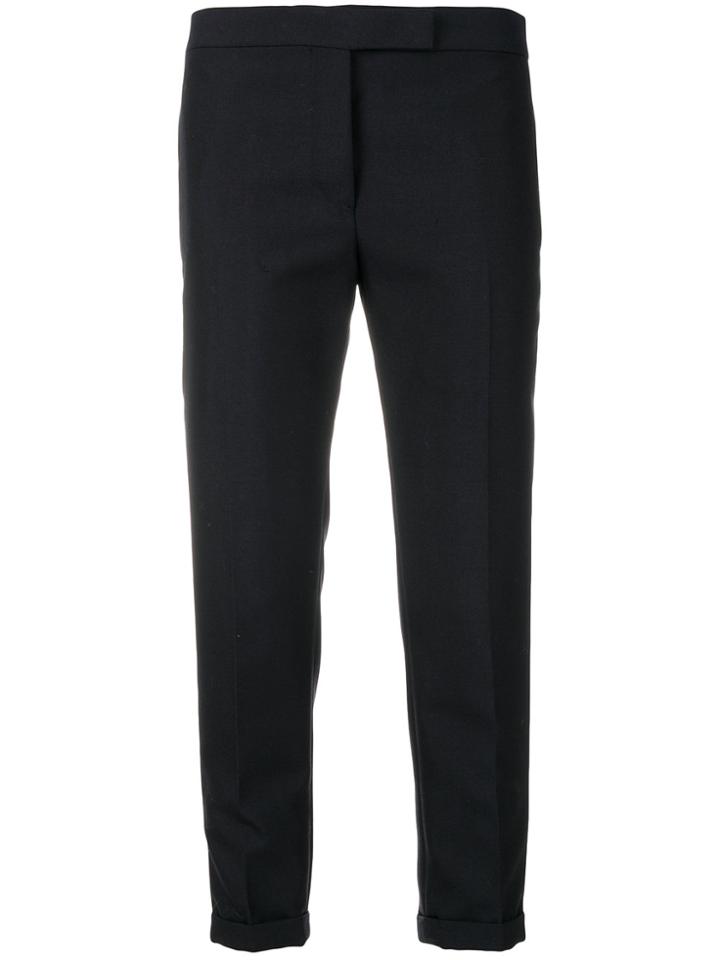 Thom Browne Cropped Skinny Trousers - Blue
