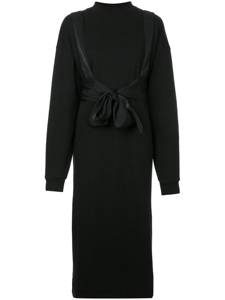 G.v.g.v. Belted Sweatshirt Dress - Black