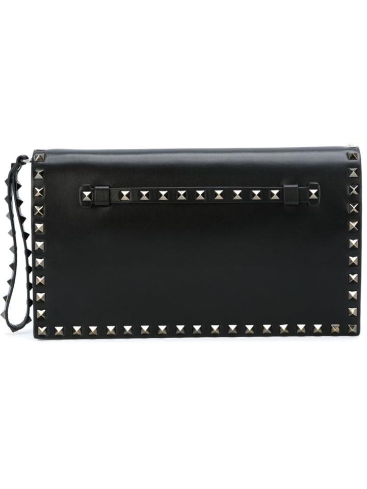 Valentino 'rockstud Noir' Clutch