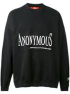 Hood By Air - Anonymus Sweatshirt - Unisex - Cotton - Xs, Black, Cotton