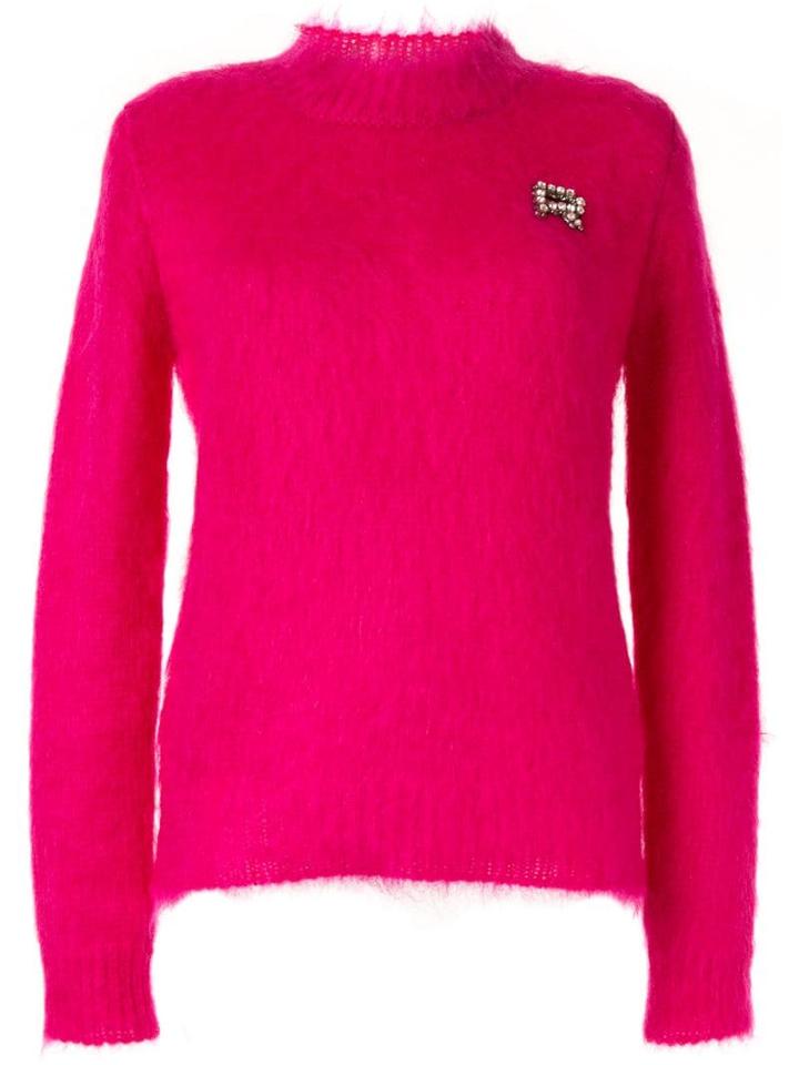 Rochas Embellished Knitted Jumper - Pink