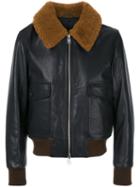 Ami Alexandre Mattiussi - Patch Pockets Jacket - Men - Cotton/calf Leather/sheep Skin/shearling/wool - L, Black, Cotton/calf Leather/sheep Skin/shearling/wool