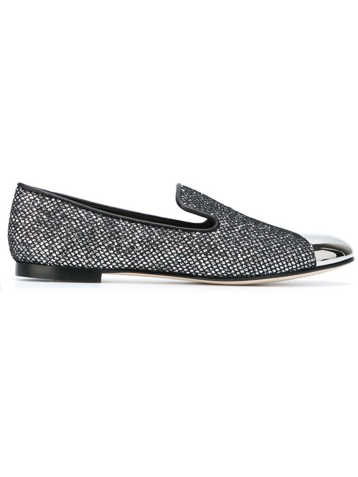 Giuseppe Zanotti Design Contrasted Toe Cap Slippers