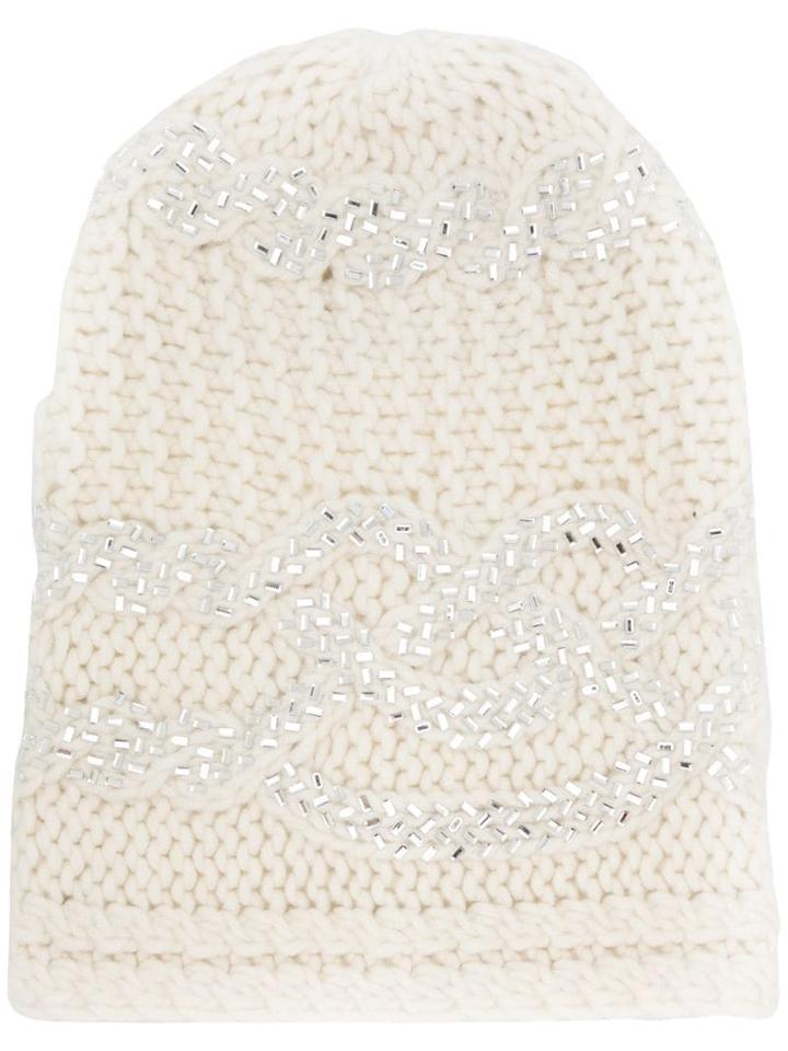 Ermanno Scervino Knitted Hat - White