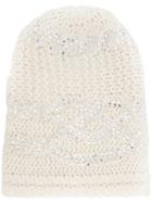 Ermanno Scervino Knitted Hat - White