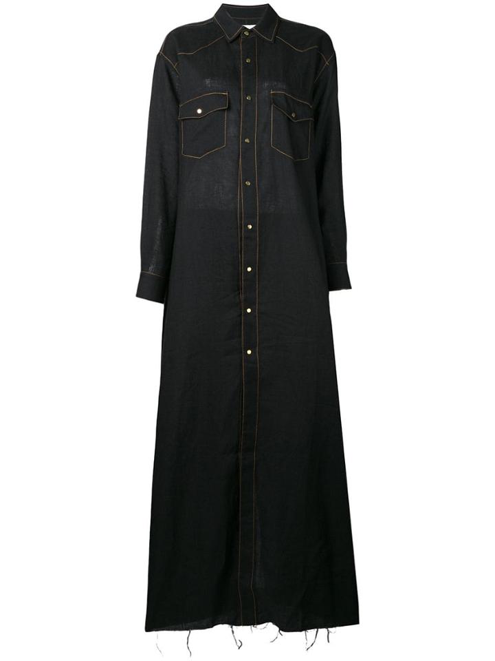 Marques'almeida Full Length Dress - Black