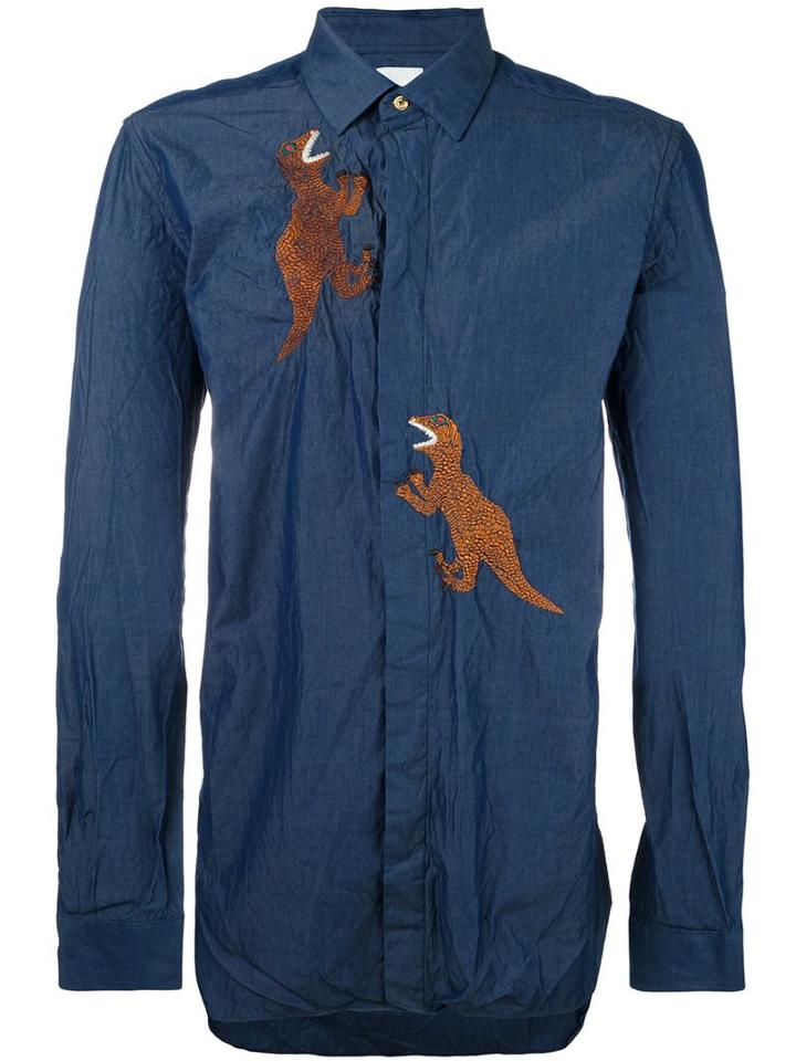 Paul Smith T-rex Embroidered Shirt