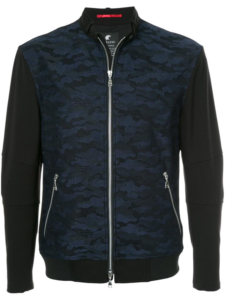 Loveless Camouflage Zipped Jacket - Blue