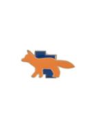 Ader Error Maison Kitsuné X Ader Error Tetris Fox Brooch - Orange