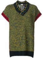Pierre-louis Mascia Poncho Knit Sweater - Yellow & Orange