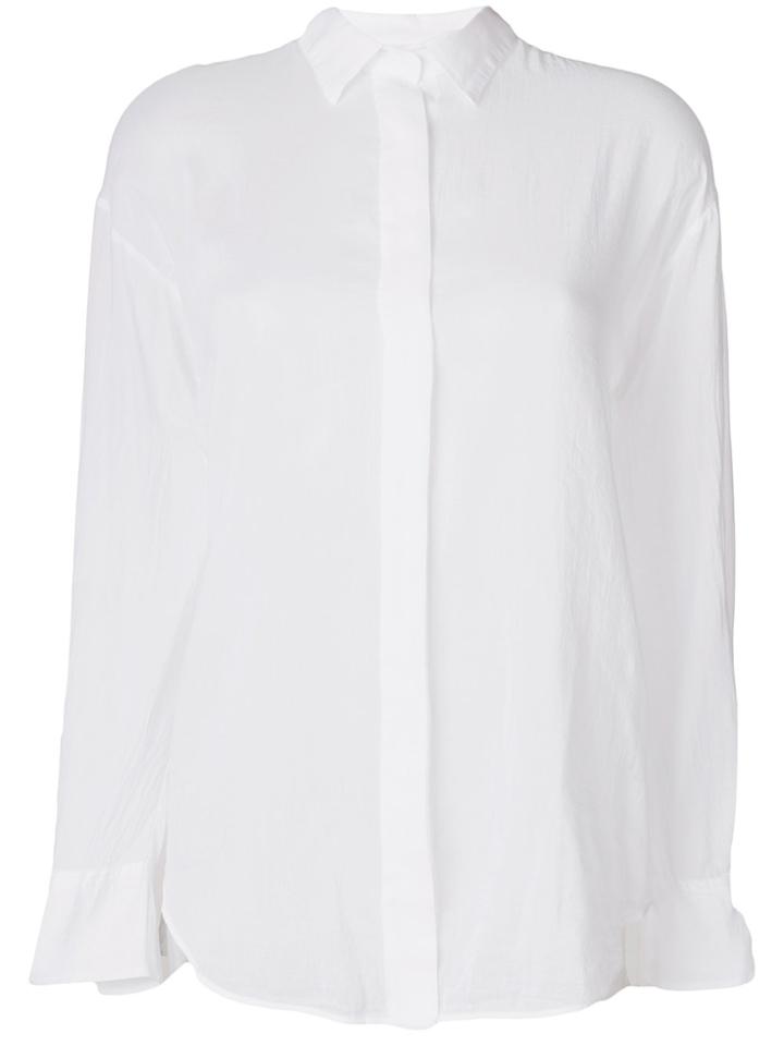 Forte Forte Concealed Fastening Shirt - White
