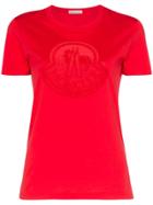 Moncler Logo Print T-shirt - Red