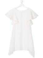 Orimusi Ruffled Sleeve Dress - White