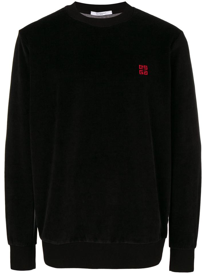 Givenchy 4g Embroidered Sweatshirt - Black