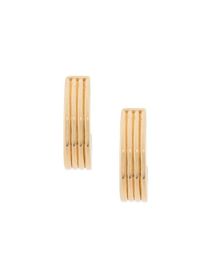 Nina Ricci Pre-owned 1980's Demi-hoop Earrings - Gold