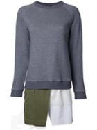 Undercover Layered Asymmetric Sweatshirt, Women's, Size: 2, Grey, Cotton