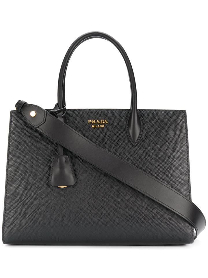 Prada Medium Galleria Tote Bag - Black
