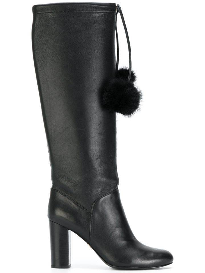 Michael Michael Kors Pom Pom Knee-high Boots - Black