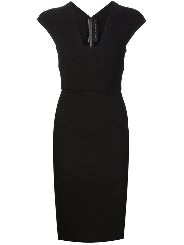 Roland Mouret 'egerton' Dress, Women's, Size: 8, Black, Silk/spandex/elastane/wool