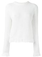 Proenza Schouler Fringed Jumper - White