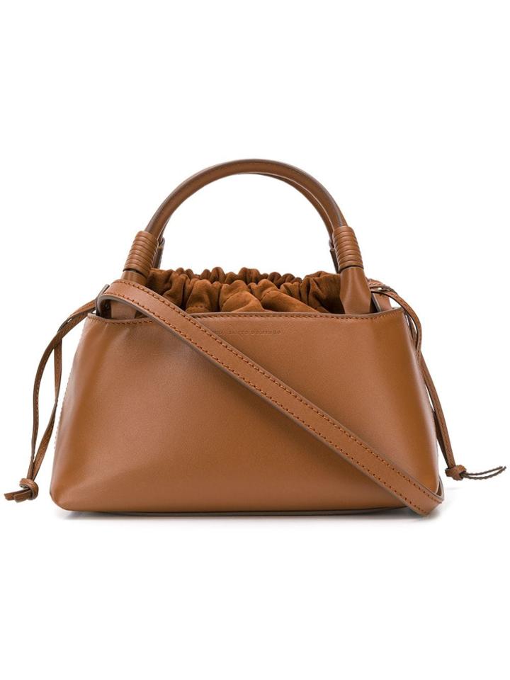 Carolina Santo Domingo Drawstring Top Tote - Brown