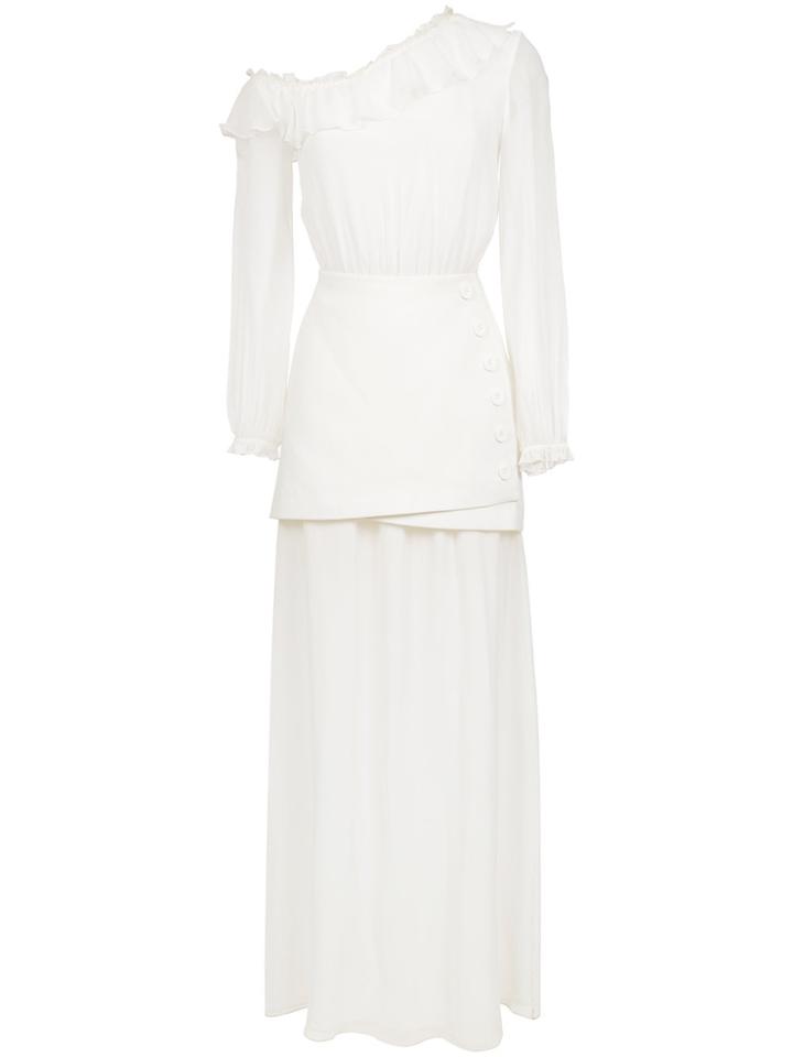 Nk Off The Shoulder Neckline Dress - White