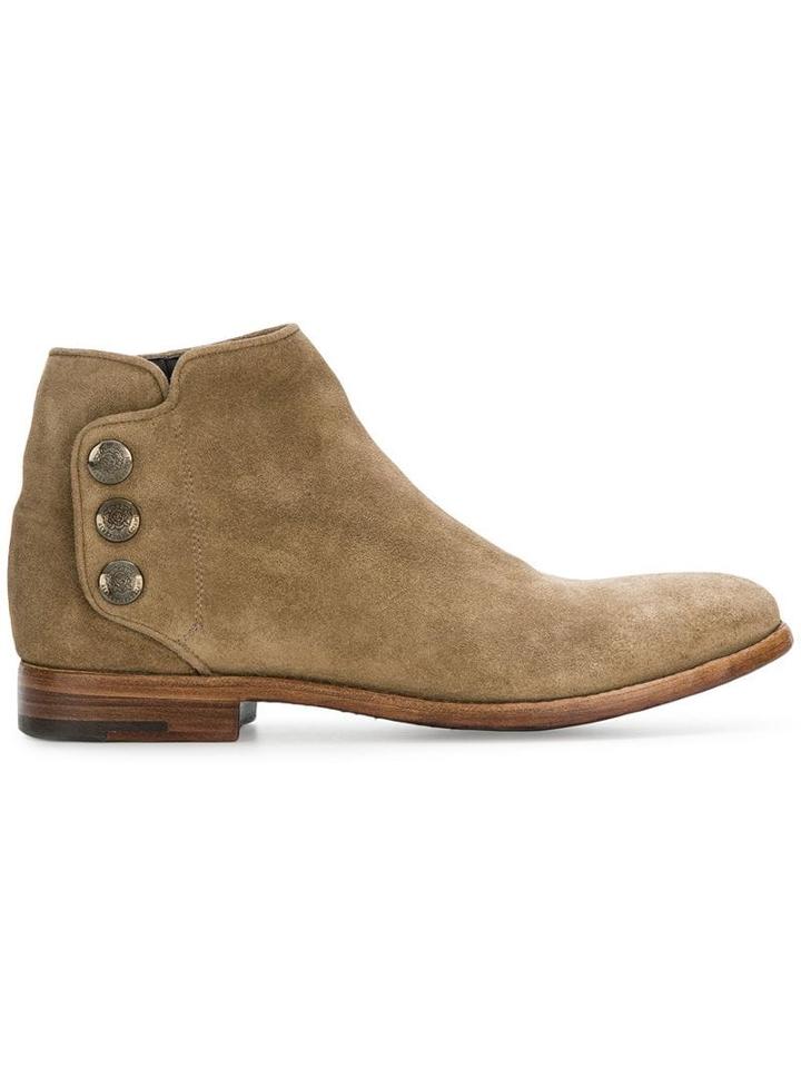 Alberto Fasciani Snap Fastening Ankle Boots - Neutrals