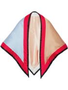 Burberry Colour Block Silk Puffer Bandana - Multicolour