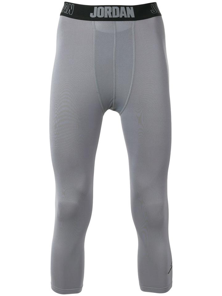 Nike - Jordan Cropped Leggings - Men - Polyester/spandex/elastane - M, Grey