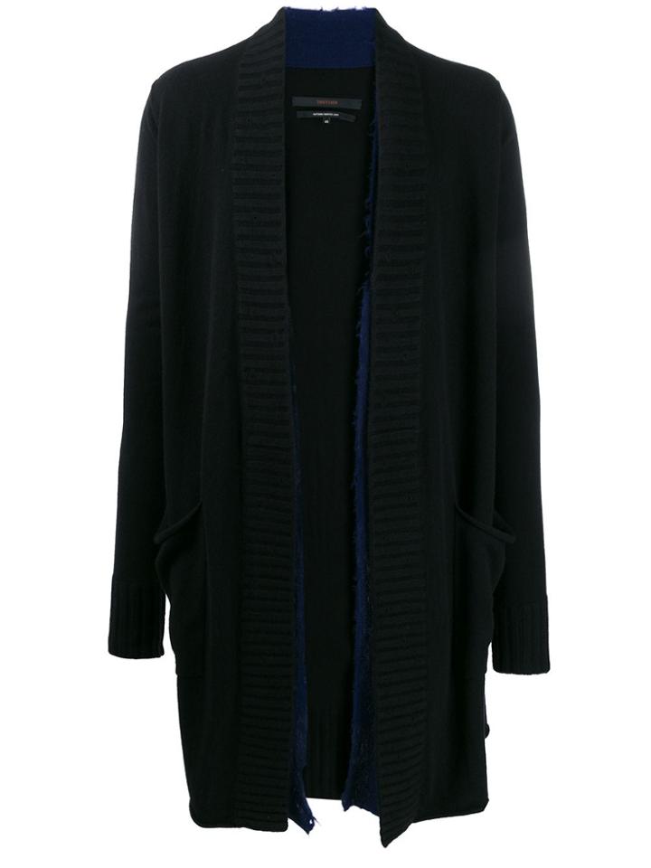 Ziggy Chen Fine Knit Cardigan - Black