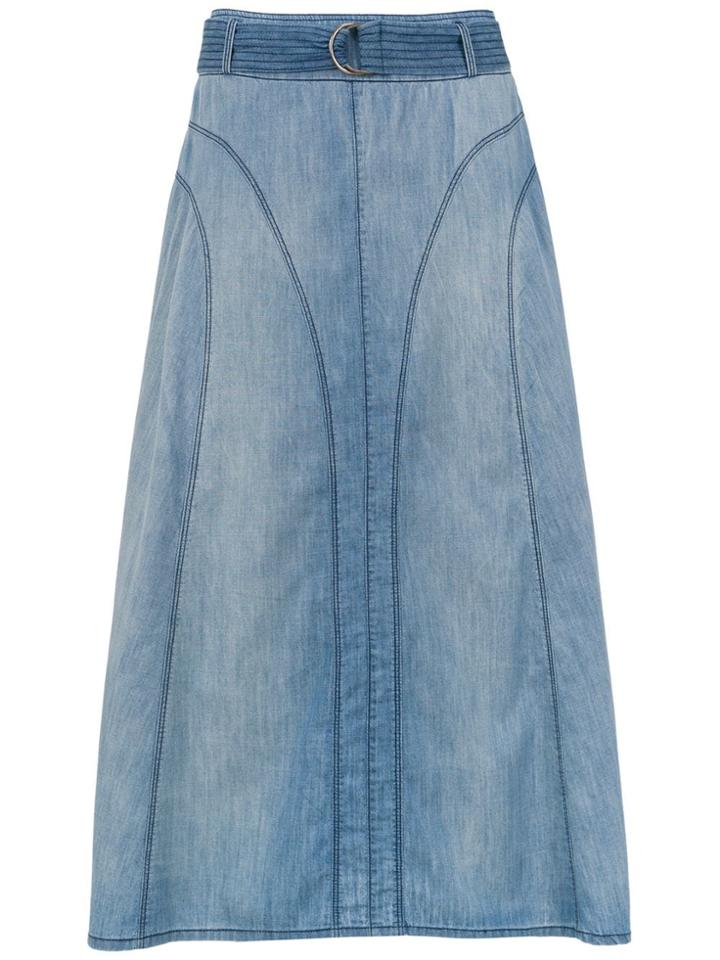 Tufi Duek Denim Midi Skirt - Blue