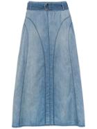 Tufi Duek Denim Midi Skirt - Blue