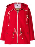Calvin Klein 205w39nyc Zip Front Collared Rain Jacket