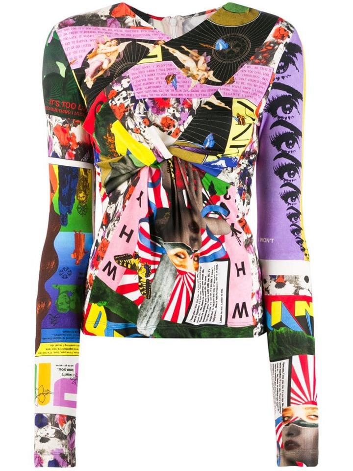 Pinko Patchwork Knot Detail Top