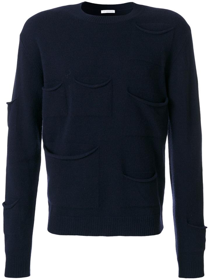 Jw Anderson Pocket Detail Sweater - Blue