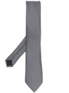 Boss Hugo Boss Check Patterned Tie - Grey