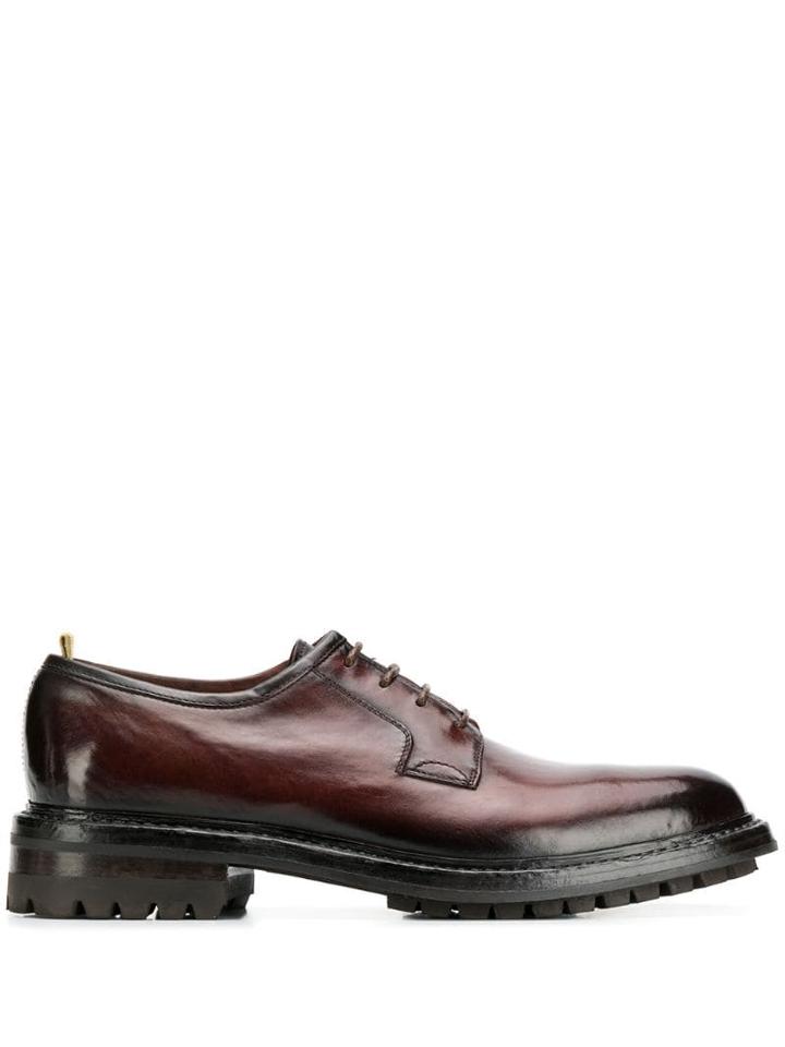 Officine Creative Lace Up Derby Shoes - Red