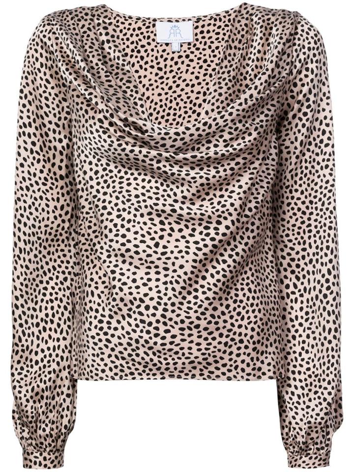 Rebecca De Ravenel Bell Sleeve Blouse - Nude & Neutrals