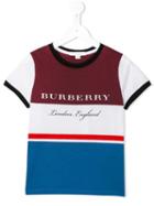 Burberry Kids Striped T-shirt, Boy's, Size: 6 Yrs