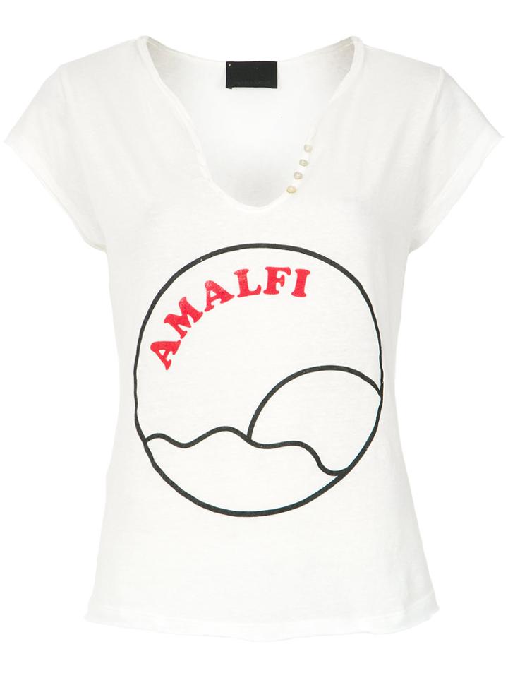 Andrea Bogosian Printed T-shirt - White