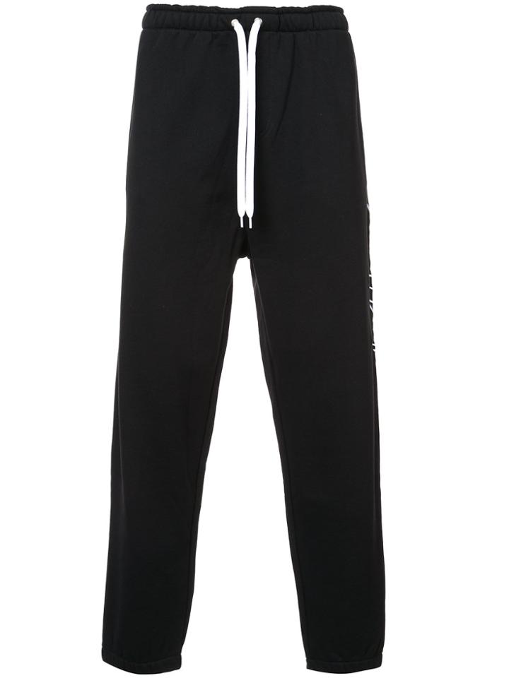 Second/layer Large Script Sweatpants - Black
