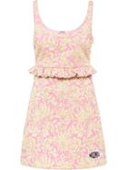 Miu Miu Cloqué Dress - Pink