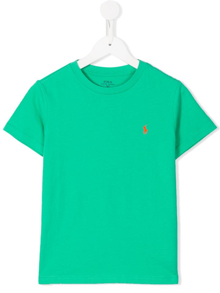 Ralph Lauren Kids Plain T-shirt, Boy's, Size: 9 Yrs, Green