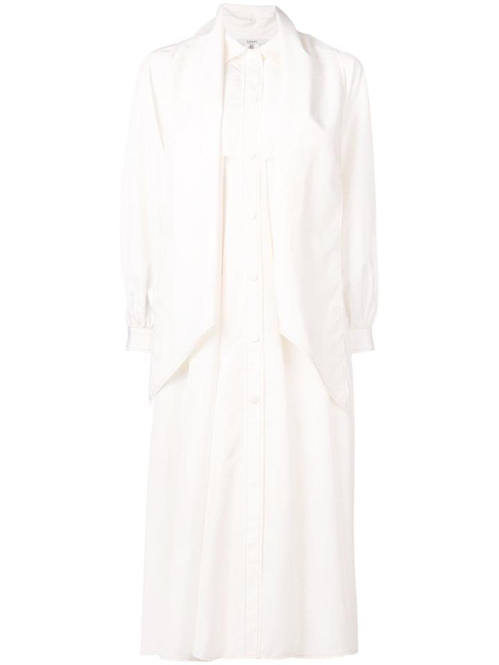 Ganni Comstock Coat - White