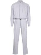 Issey Miyake Vintage Longsleeved Belted Jumpsuit - Blue
