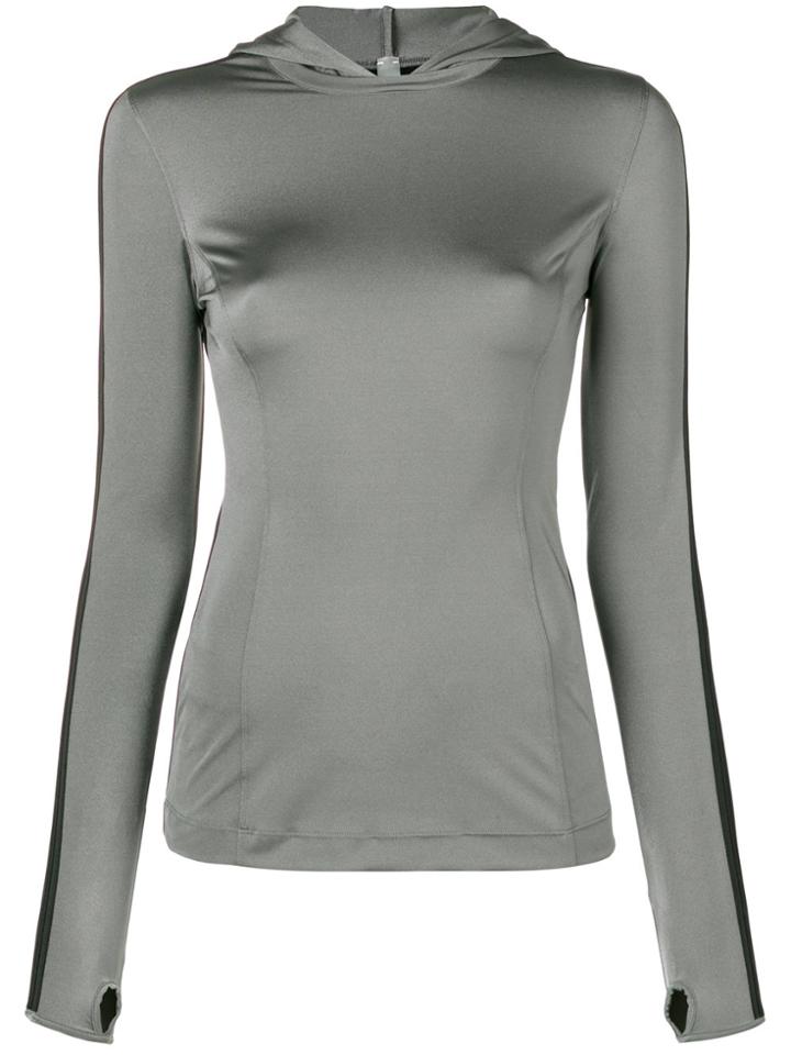 No Ka' Oi Hooded Sports Top - Grey
