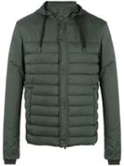 Herno Hooded Padded Jacket, Size: 56, Green, Polyamide/polyurethane/spandex/elastane/polystyrene
